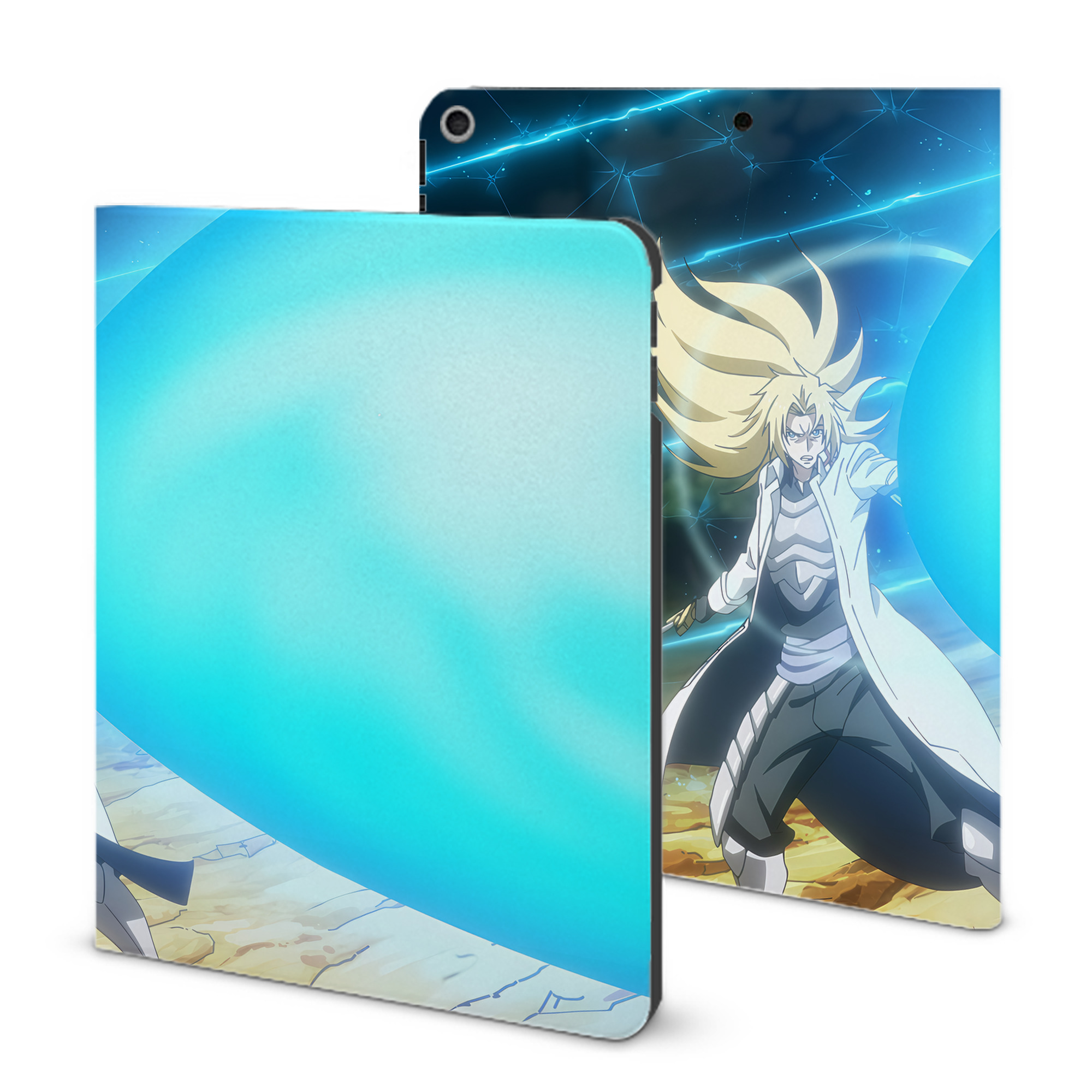 （画像用） 転スラ Regarding Reincarnated to Slime IPad ケース ブック型 PUレザー TPU 耐衝撃 軽量 薄型 ペン収納なし 全面保護 IPad 各モデル対応
